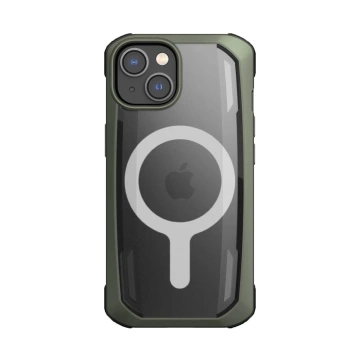 Raptic Secure Case iPhone 14 Plus s pancierovým krytom MagSafe zelenej farby