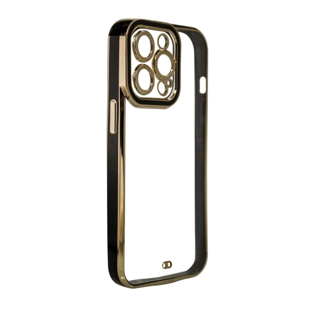 Чохол Fashion Case для Samsung Galaxy A12 5G Gold Frame Gel Cover Black