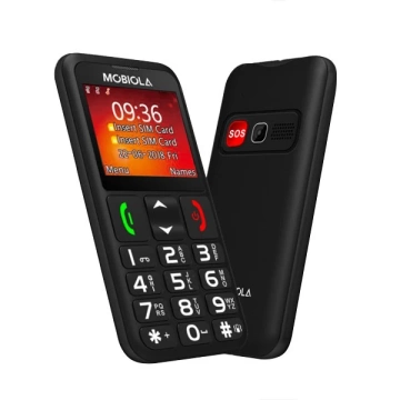 GSM-телефон Mobiola MB700 2G DualSIM для пенсіонерів чорного кольору