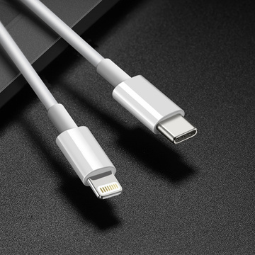 Kabel USB-C für Lightning für Apple iPhone iPad iPod 20W 2m BOX Weiß