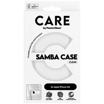 Чохол CARE для iPhone 16e від PanzerGlass Fashion прозорий