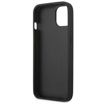 Guess GUHCP13SSA4GSBL iPhone 13 mini 5,4" niebieski/modrý pevný obal Saffiano 4G Metal Logo