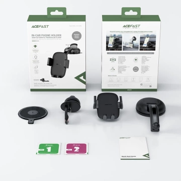 Acefast držák autotelefonu do kokpitu a mřížky ventilace černý (D5 černý)