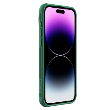 Magnetické pouzdro Nillkin CamShield Pro pro iPhone 15 Pro s ochranou fotoaparátu – zelené