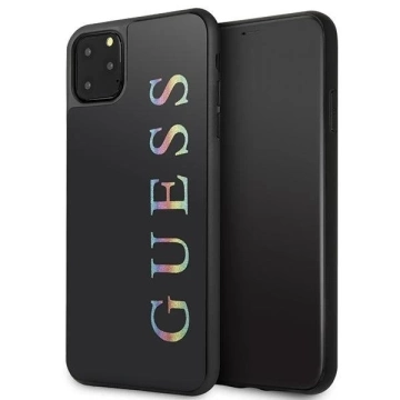 Guess GUHCN65LGMLBK iPhone 11 Pro Max čierne/čierne pevné puzdro Glitter Logo