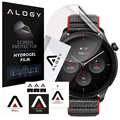 Alogy hydrogélová ochranná fólia pre inteligentné hodinky pre Xiaomi Amazfit GTR 4 (46M)