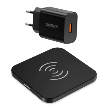 Choetech Qi 10W Wireless Charger Kit für Kopfhörer schwarz (T511-S) Q5003 Wandladegerät europäischer Standard weiß AB Kabel 1,2m weiß