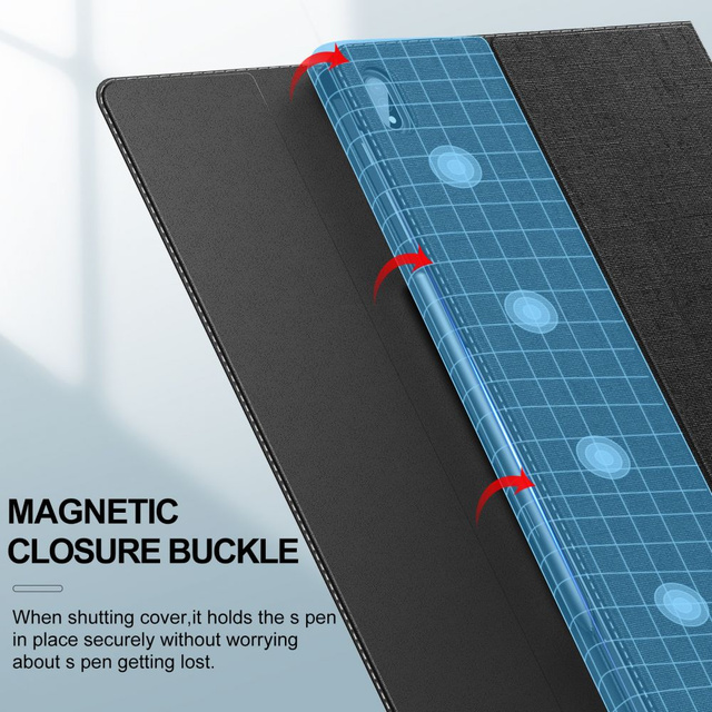 Etui Infiland Classic Stand pro Samsung Galaxy Tab S7 FE 5G 12.4 T730 / T736B černý