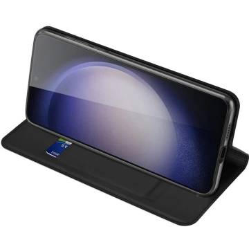 Puzdro DUX DUCIS Skin Pro - flipové puzdro pre Samsung Galaxy S24 čierne