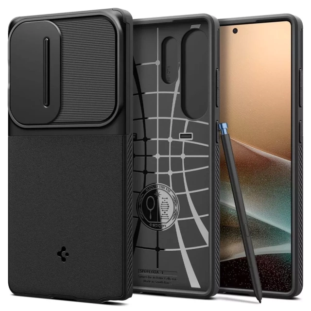 Etui do Samsung Galaxy S25 Ultra Black Spigen Optik Armor