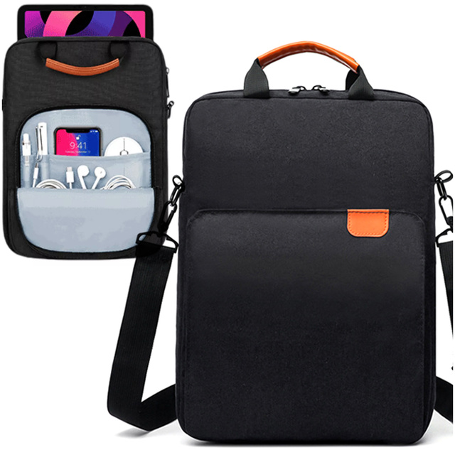Laptop/ iPad Pro Air/ Tablet Bag 11-13 inch Men's Women's Unisex Shoulder Strap Case Cover Alogy Pouch Black