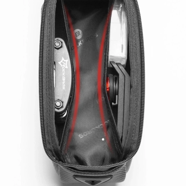 Rockbros B68-1 Frame Bag with Phone Case Black