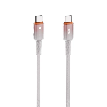 Kabel USB-C – USB-C 60W Forcell F-Energy Gradient 1 m C354 biały