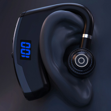 Wireless headset for Bluetooth 4.0 calls car headset with display V8 Black