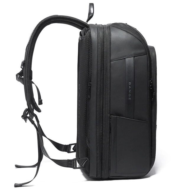 Bange Waterproof Backpack for Laptop 15.6" City Travel 45x30x16 cm for Work Airplane Men's Women's with USB Port Black
