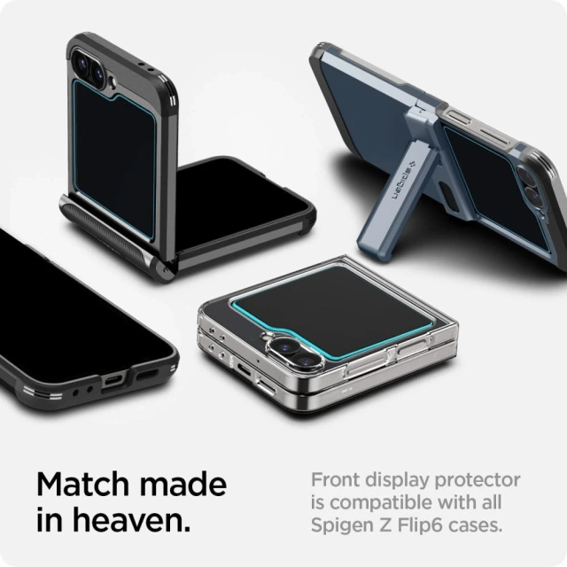 Spigen Glas.tR "Ez Fit" загартоване скло 2 шт. для Samsung Galaxy Z Flip 6 Clear