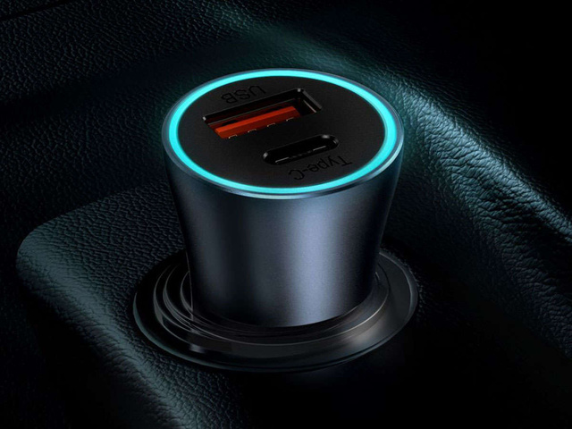 Baseus USB Car Charger USB-C QC3.0 PD 40W Gray