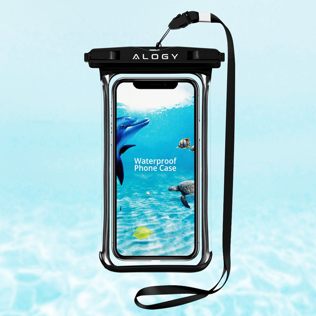 Alogy x2 wasserdichtes Gehäuse wasserdicht universal IPX8 bis 6,5 Schwarz