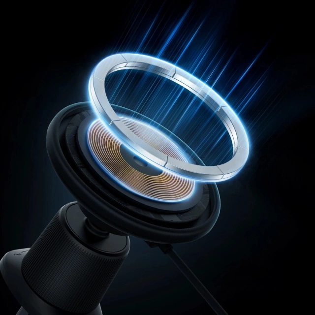 Baseus CW01 držák do auta pro iPhone s 15W indukční nabíječkou do ventilace - černý