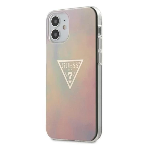 Guess GUHCP12SPCUMCGG01 iPhone 12 mini 5,4" ružovo-ružové pevné puzdro s kravatou