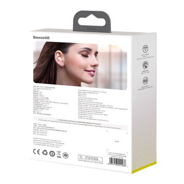 Baseus Encok WM01 Plus TWS headphones (pink)