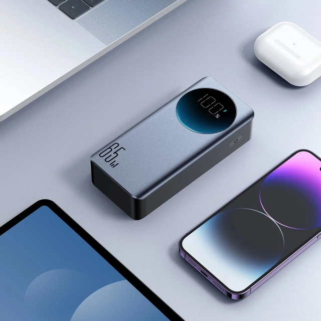 Зовнішній акумулятор Joyroom JR-PBF05 65W 30000mAh з дисплеєм Чорний