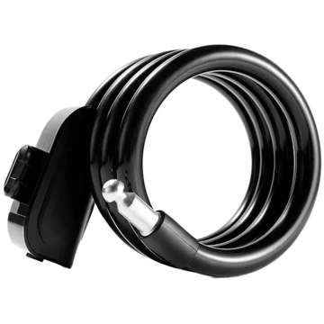 Zámek na kolo Rockbros RKS515-BK s klíčem 1,1 m - černý