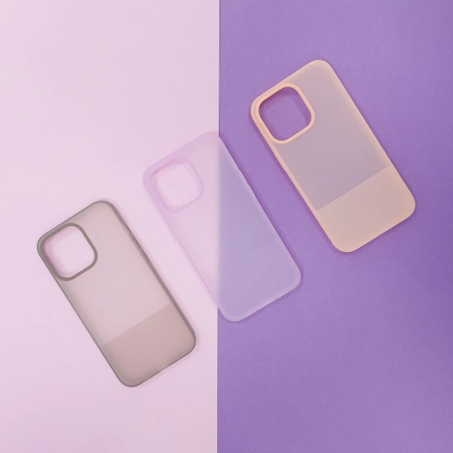 Kingxbar Plain Series case cover for iPhone 13 Pro Max silicone case purple
