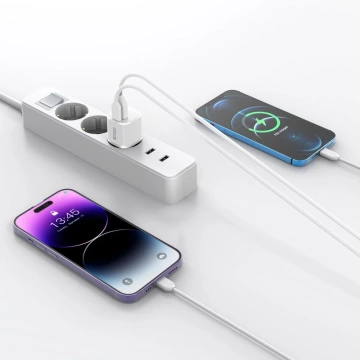 C20W MINI 2-PORTOVÁ SIEŤOVÁ NABÍJAČKA PD20W/QC3.0 ČIERNA