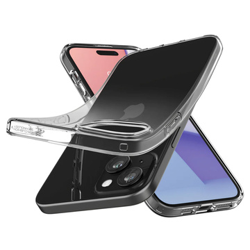 Case for iPhone 15 Plus Spigen Liquid Crystal Case Protective Phone Cover Transparent Clear Glass