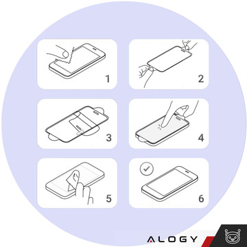 Tempered glass for the Alogy Full Glue case friendly case for Samsung Galaxy S24 Ultra Black