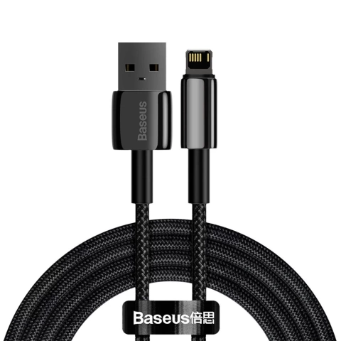 Baseus Tungsten USB - Lightning kabel 2,4 A 2 m černý (CALWJ-A01)