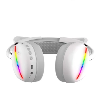 Bluetooth-навушники Somostel Kids білі SMS-CJ17 LED RGB