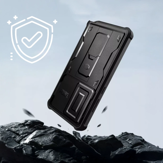 Samsung Galaxy S25 Ultra Case Protective Case Tech-Protect Kevlar Cam Black