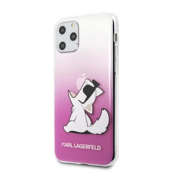 Karl Lagerfeld KLHCN58CFNRCPI iPhone 11 Pro жорсткий чохол рожевий / рожевий Choupette Fun