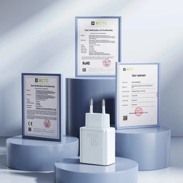 Síťová nabíječka Joyroom USB-C / USB-A 30W – bílá