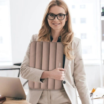 Etui Tech-Protect Fluffy Laptop 15–16" Walnut Pokrowiec