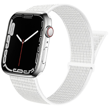 Нейлоновий ремінець Alogy з липучкою для Apple Watch 1/2/3/4/5/6/7/8/SE (38/40/41 мм) Білий