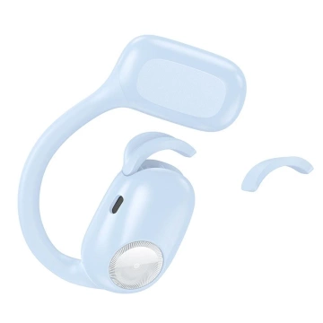 HOCO EA3 TWS Wireless Bluetooth Earphones – Blue with Charging Case