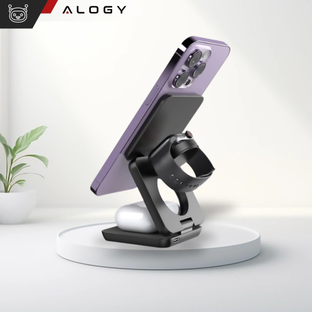 HUB splitter Alogy Adaptér pro počítačový notebook s USB-C na 3x USB-A 2.0 1x USB-A 3.0 šedý