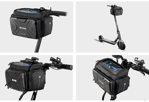 Case bag bicycle pannier bicycle holder Wildman Bag GS6 4l 7 inches Black