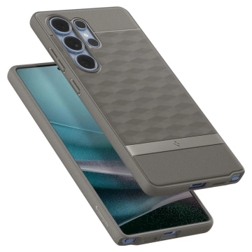 Samsung Galaxy S25 Ultra Aschgrau Spigen Parallax Mag MagSafe Hülle