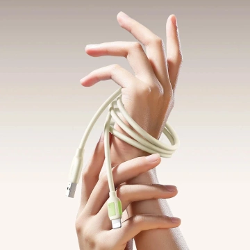 Kabel Joyroom S-A53 30W USB-C na Lightning 1,2 m, fluorescenční béžový