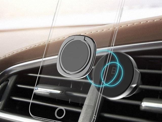 Baseus ring metal phone holder Desktop Bracket black