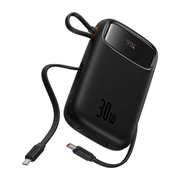 Baseus QPow 2 Powerbank 10000 mAh 30 W 2xUSB-C Schwarz