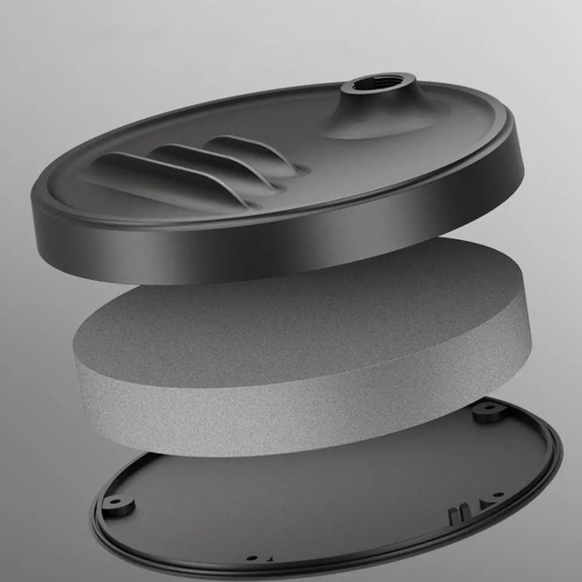 Schreibtischständer Halter Kopfhörerhaken verstellbar für Schreibtisch mit Telefonständer-Aufhängerhaken Alogy Black