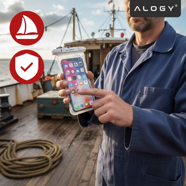 Vodotěsné pouzdro Alogy voděodolné univerzální IPX8 až 6,5 Black