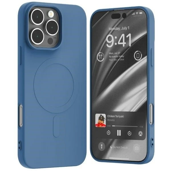 Mercury MagSafe Semi-Silicone Case for iPhone 16 Pro Max 6.9" Blue