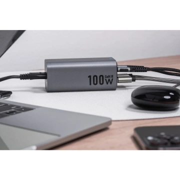 Зарядний пристрій Forcell GaN III для робочого столу 100 Вт 2xUSB-C 2xUSB-A PD QC SFC