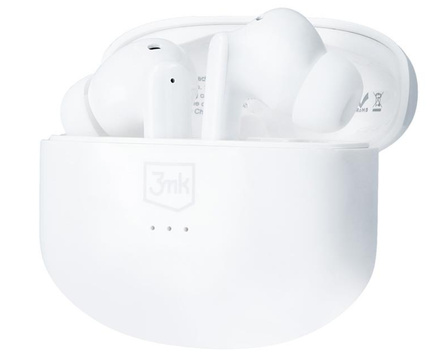 3mk LifePods Wireless Headphones with PowerBank Charging Case White